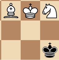knight and bishop checkmate endgame