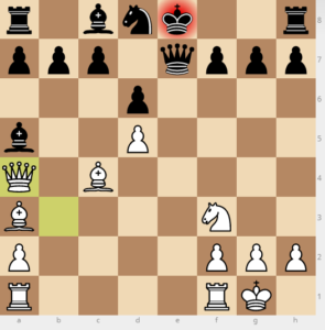 bobby fischer vs reuben fine evans gambit Ba5 dxc3 Qe7 variation move 11 nd8