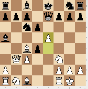 evans gambit 7 d6 variation 9e5