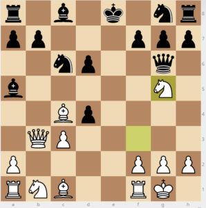 evans gambit 7 d6 variation qf6 9 qg6