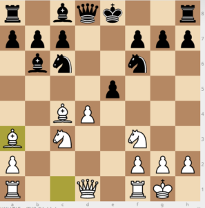 evans gambit Bb6 main 11 ba3