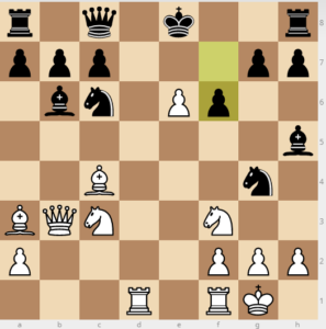 evans gambit Bb6 main 9 nf6 if Bg4 15 e6