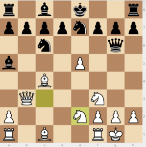evans gambit dxc3 variation 11 ne2