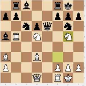 evans gambit dxc3 variation 20 ng5