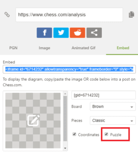 turn chess position into puzzle