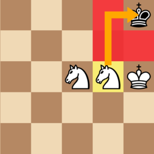 checkmate with 2 knights