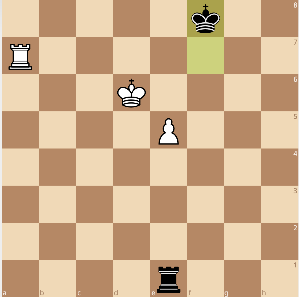the pawn has trouble advancing