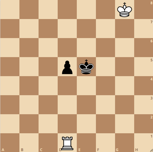 rook vs pawn